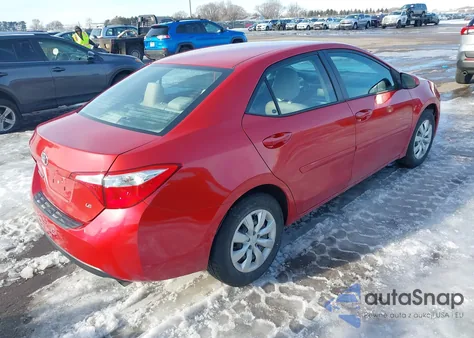 2016 Toyota Corolla Le from USA, damaged, VIN 5YFBURHE5GP407880